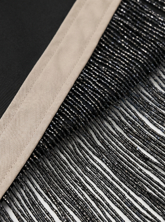 Black Fringe Shirt